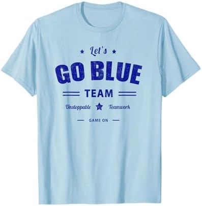 Amazon.com: Vintage LET'S GO BLUE Competition War Game Team Summer